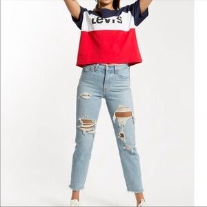 Levi’s High Rise Wedgie Jeans Raw Hem